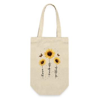 Fleurs d’été Fleur Inspiration Dicton de motivation - Sac à bouteille - nature - Devant