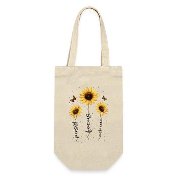 Fleurs d’été Fleur Inspiration Dicton de motivation - Sac à bouteille - nature - Devant