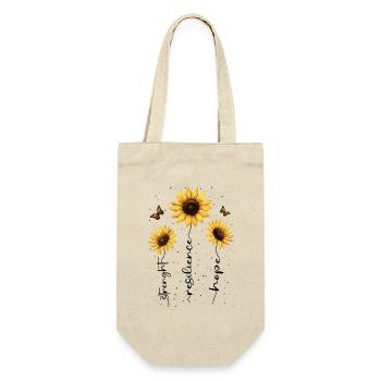 Fleurs d’été Fleur Inspiration Dicton de motivation - Sac à bouteille - nature - Devant