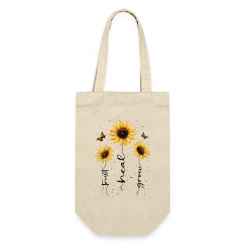 Fleurs d’été Fleur Inspiration Dicton de motivation - Sac à bouteille - nature - Devant