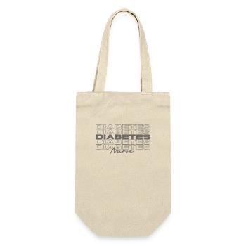 Diabetes Nurse Medical Nurses Stylish - Gift Bag for Bottles - nature - Front