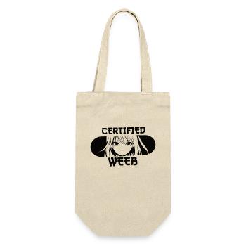 Certified Weeb Funny Anime Girl Fans Lover - Gift Bag for Bottles - nature - Front