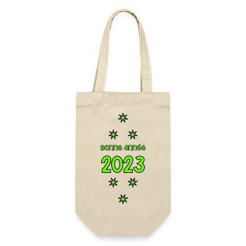 HAPPY NEW YEAR. SAINT SYLVESTER. NEW YEAR - Gift Bag for Bottles - nature - Front
