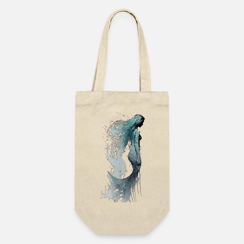 Aquarelle de Sirène Mystique - Sac à bouteille - nature