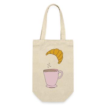 Coffee and croissant - Gift Bag for Bottles - nature - Front