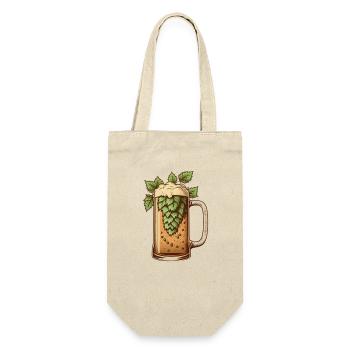Houblon dans un verre à bière artisanale - Sac à bouteille - nature - Devant