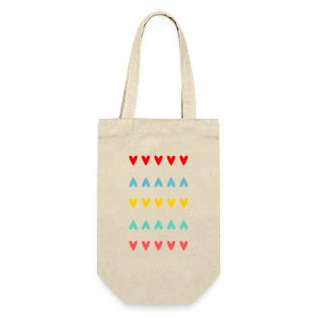 PAAR. GERADE VERHEIRATET. Junggesellinnenabschied. VALENTINSTAG. MARIES - Geschenkbeutel für Flaschen - Natur - Vorne