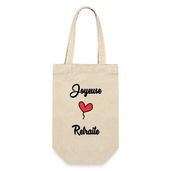 RETIREMENT. RETIREMENT. RETIRED. SENIOR. GRANNY. GRANDPA - Gift Bag for Bottles - nature - Front