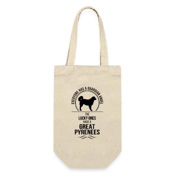 Great Pyrenees Guardian Angel Hunde Wilsigns - Geschenkbeutel für Flaschen - Natur - Vorne