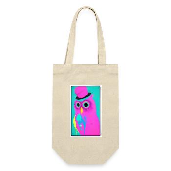 Owl with hat - Gift Bag for Bottles - nature - Front