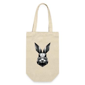 Conception géométrique de lapin polygone lapin - Sac à bouteille - nature - Devant