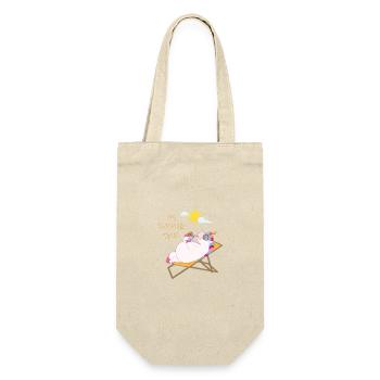 Unicorn relaxing at the beach / Einhorn - Gift Bag for Bottles - nature - Front