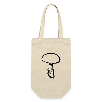Mushroom black, mushroom picking - Gift Bag for Bottles - nature - Front