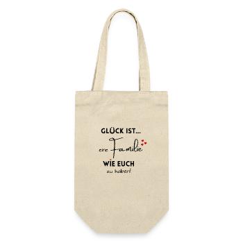 Happiness is to have a family like you - Family - Gift Bag for Bottles - nature - Front