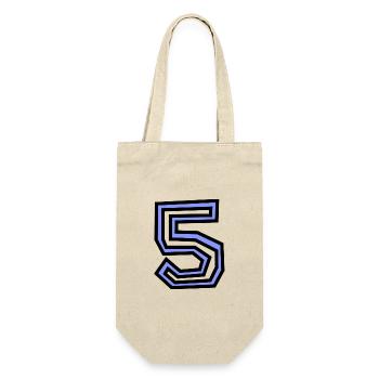 5. 5 YEARS. 5th ANNIVERSARY. 5 YEAR ANNIVERSARY - Gift Bag for Bottles - nature - Front