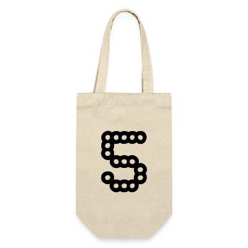 5. 5 YEARS. 5th ANNIVERSARY. 5 YEAR ANNIVERSARY - Gift Bag for Bottles - nature - Front