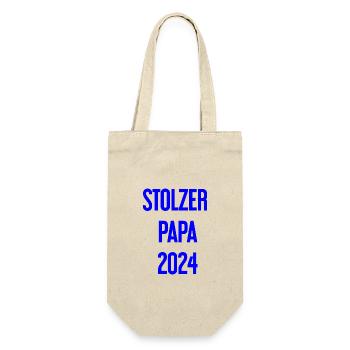 Proud Dad 2024 – for new fathers - Gift Bag for Bottles - nature - Front