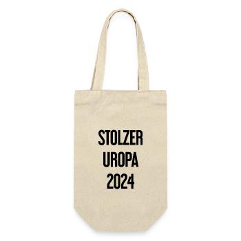 Stolzer Uropa 2024 - Geschenkbeutel für Flaschen - Natur - Vorne