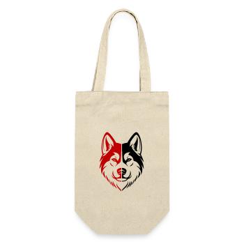 Akita Dog Head - Gift Bag for Bottles - nature - Front