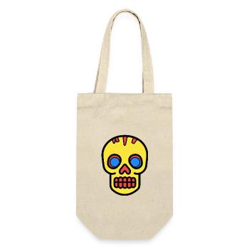 Skull Symbol Halloween Skeleton - Gift Bag for Bottles - nature - Front