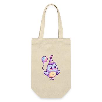 Dove Bird Birthday Baby - Gift Bag for Bottles - nature - Front
