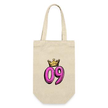 9 Number Crown - Gift Bag for Bottles - nature - Front