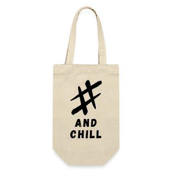 # and chill - Geschenkbeutel für Flaschen - Natur - Vorne