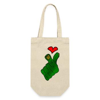 Zombie2 - Geschenkbeutel für Flaschen - Natur - Vorne