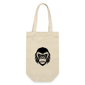 Gorilla - Geschenkbeutel für Flaschen - Natur - Vorne