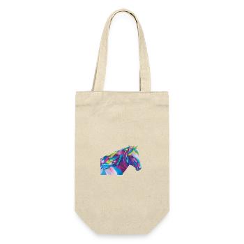 Geometric Rainbow Horse - Gift Bag for Bottles - nature - Front