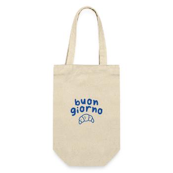 Buon Giorno cornetto  - Geschenkbeutel für Flaschen - Natur - Vorne