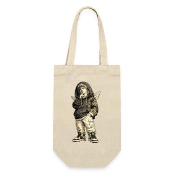Anges en tenue urbaine avec des accents dorés - Sac à bouteille - nature - Devant