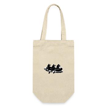 Rafting Umriss Motiv - Geschenkbeutel für Flaschen - Natur - Vorne