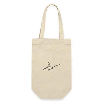 Love Mom Minimalist Line Heart Mama Shirt - Gift Bag for Bottles - nature - Front