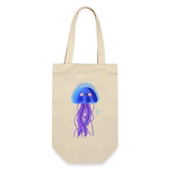Méduses souriantes en bleu de mer - Sac à bouteille - nature - Devant