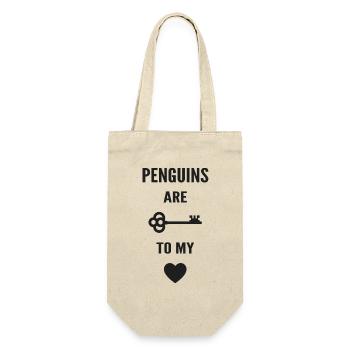 Penguins are the key to my heart - Sac à bouteille - nature - Devant