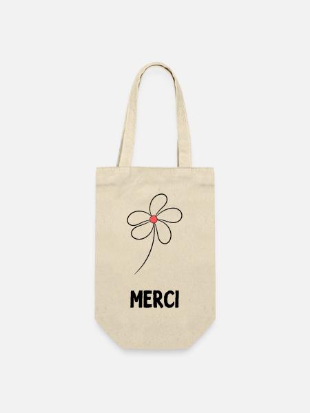 VIELEN DANK. GELIEBTE. MEISTER. DANKE HERRIN - Geschenkbeutel für Flaschen - Natur