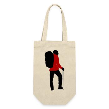 Hikers can be personalized - Gift Bag for Bottles - nature - Front
