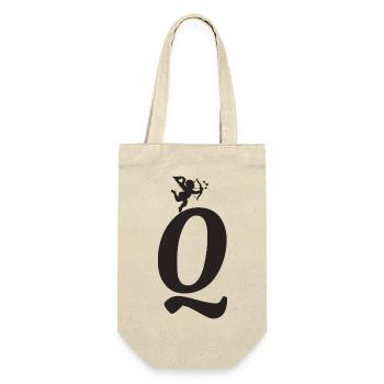 Q - Gift Bag for Bottles - nature - Front