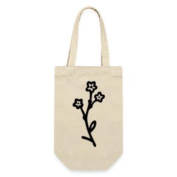 Flower - Gift Bag for Bottles - nature - Front