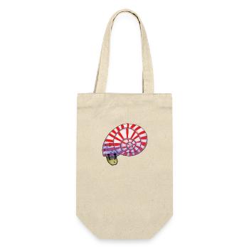 Sleepy Snail - Geschenkbeutel für Flaschen - Natur - Vorne
