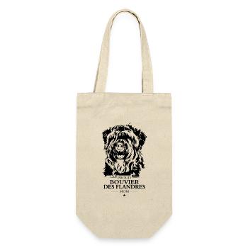 Bouvier des Flandres Mom Dog Dog Wilsigns - Gift Bag for Bottles - nature - Front