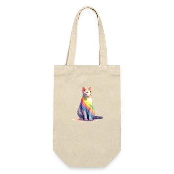 LBTQ+ Cat - Gift Bag for Bottles - nature - Front