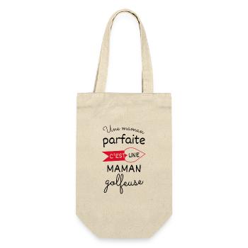 Une maman parfaite c est une maman golfeuse - Sac à bouteille - nature - Devant