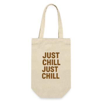 Just Chill – Entspann dich einfach - Geschenkbeutel für Flaschen - Natur - Vorne