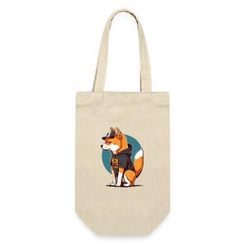 Cool Dog 5 - Geschenkbeutel für Flaschen - Natur - Vorne