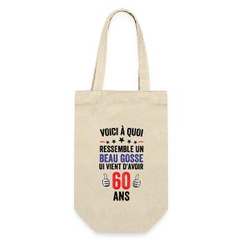 This Is What A Handsome 60 Year Old Gift Looks Like - Gift Bag for Bottles - nature - Front