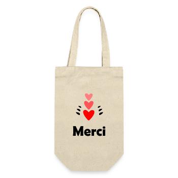 MERCI. MAÎTRESSE. MAÎTRE. MERCI MAÎTRESSE - Sac à bouteille - nature - Devant