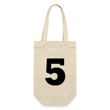 5 - Gift Bag for Bottles - nature - Front