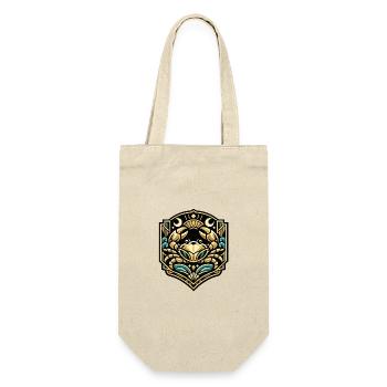Golden Wave Crab Shield - Gift Bag for Bottles - nature - Front